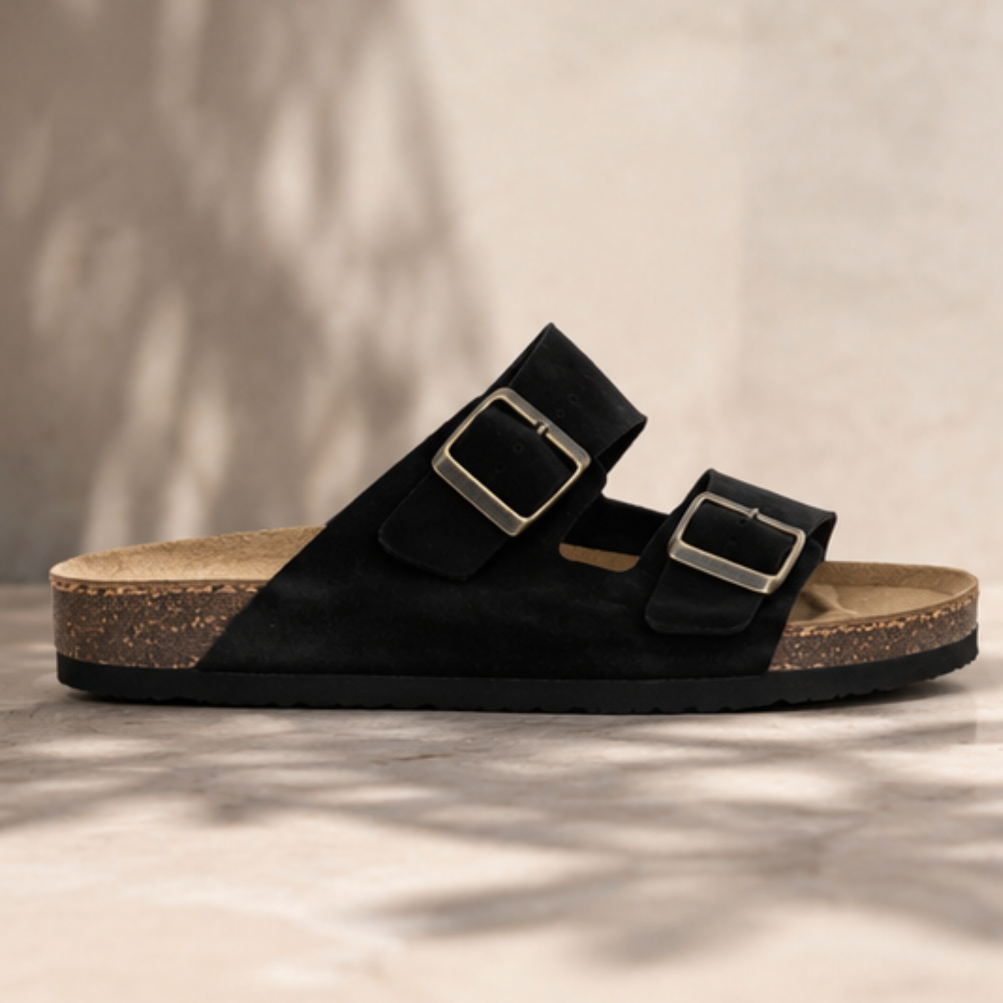 Mule Femme en Nubuck Noi