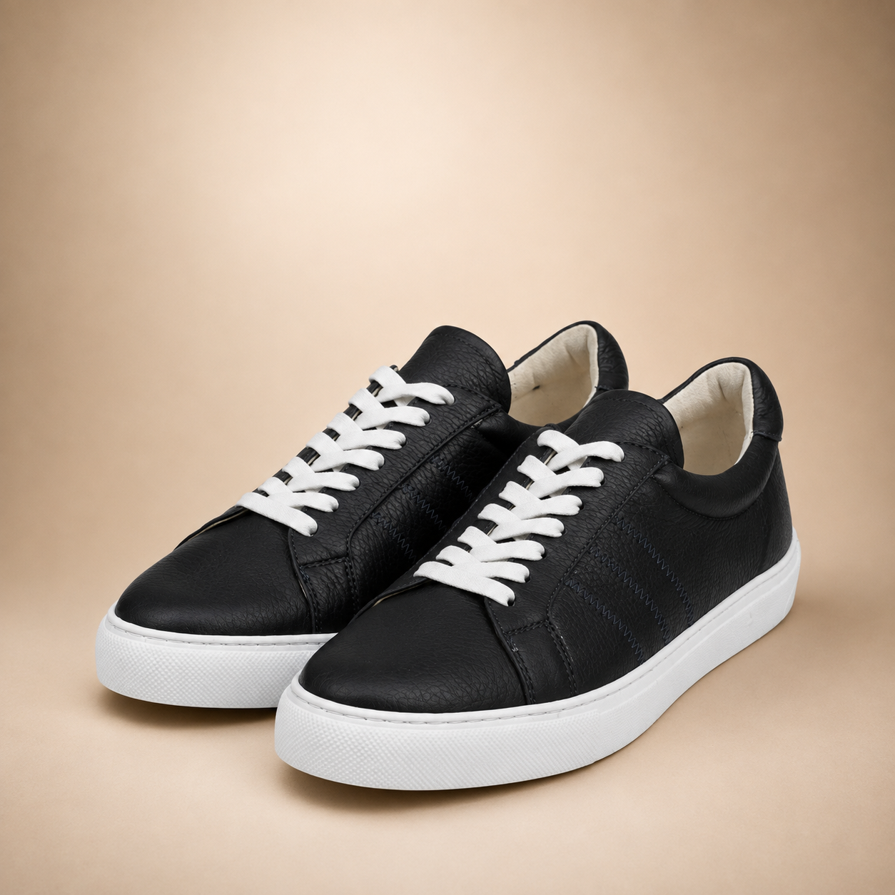 Sneakers en Cuir bleu nuit  – Style Premium & Confort