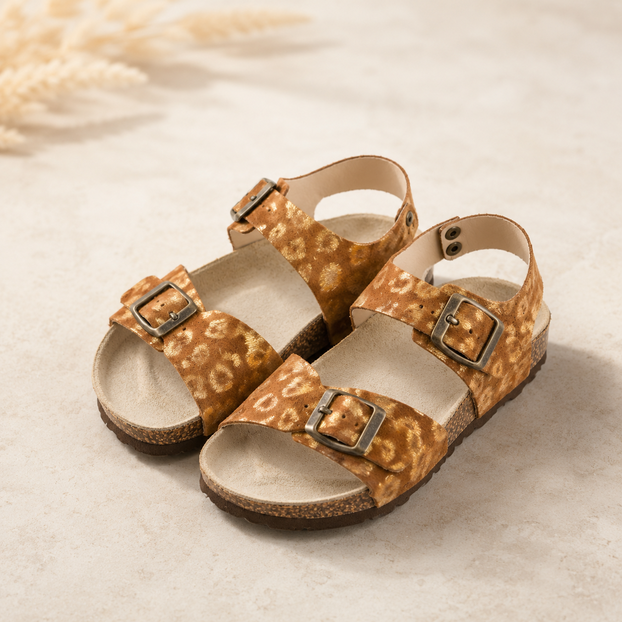 sandales en cuir
