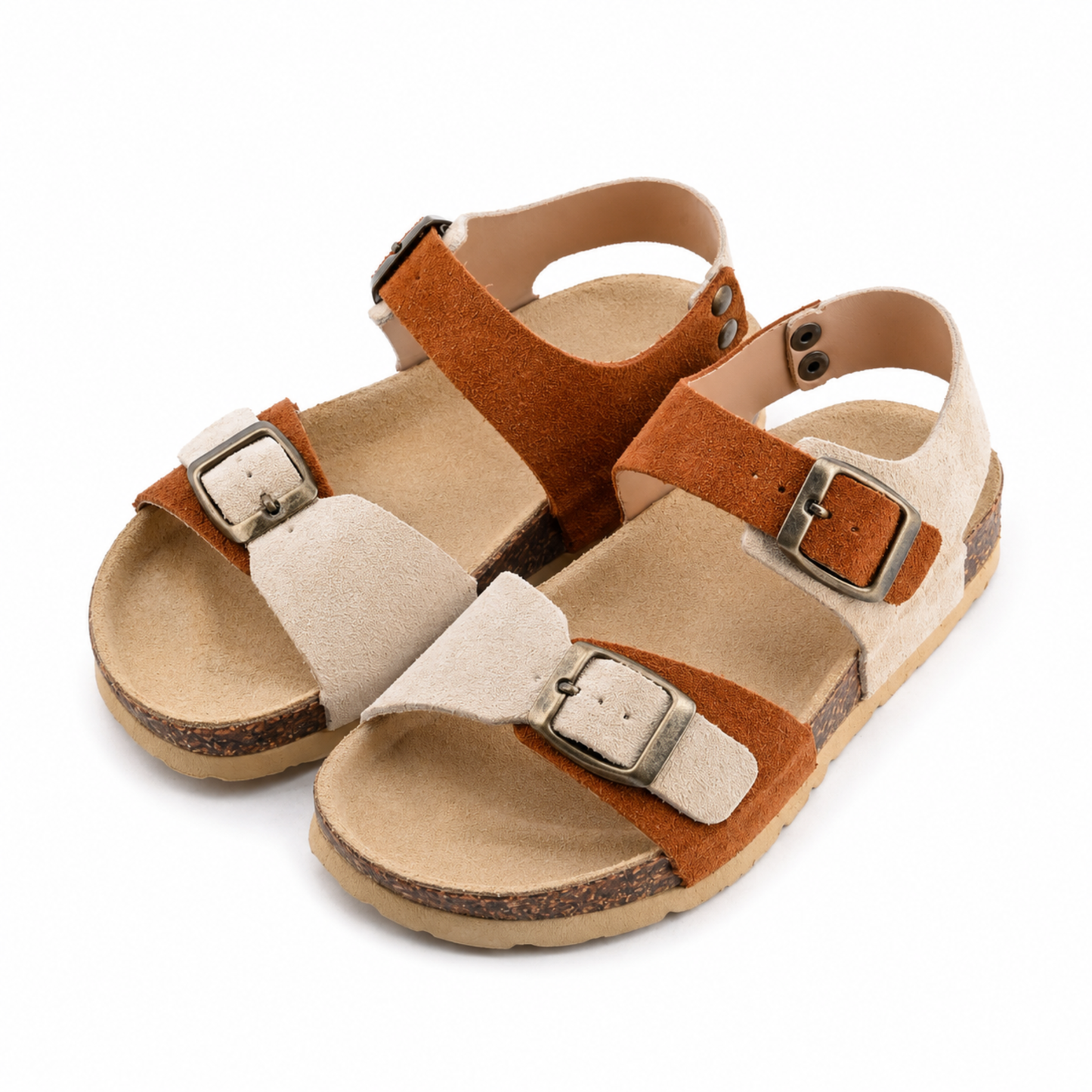 sandale cuir nubuck  unisexe
