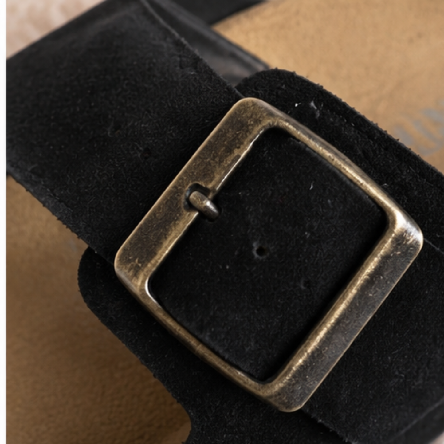 Mule Femme en  Nubuck Noi